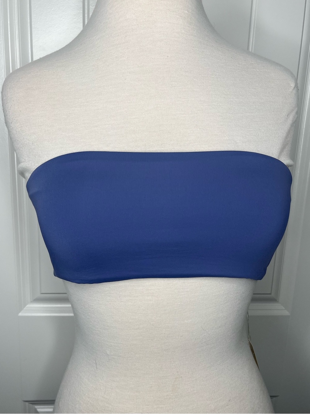 B. Swim Rio Sands Bandeau Wild Indigo Blue Bikini Top Swim Womens Size Med NEW